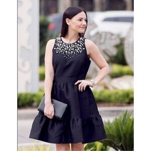 🆕Kate Spade Pearl Embellished Mikado Dress
